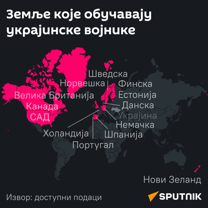 Које земље обучавају украјинске војнике ЋИРИЛИЦА моб - Sputnik Србија