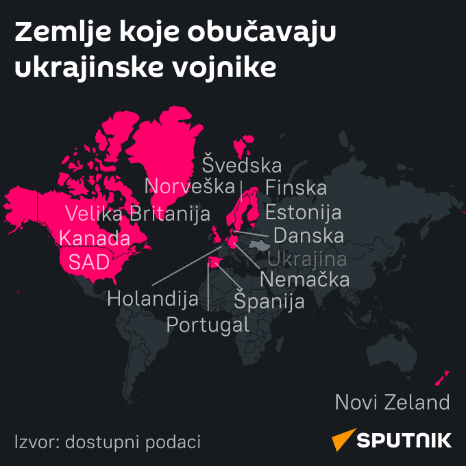 Koje zemlje obučavaju ukrajinske vojnike LATINICA mob - Sputnik Srbija
