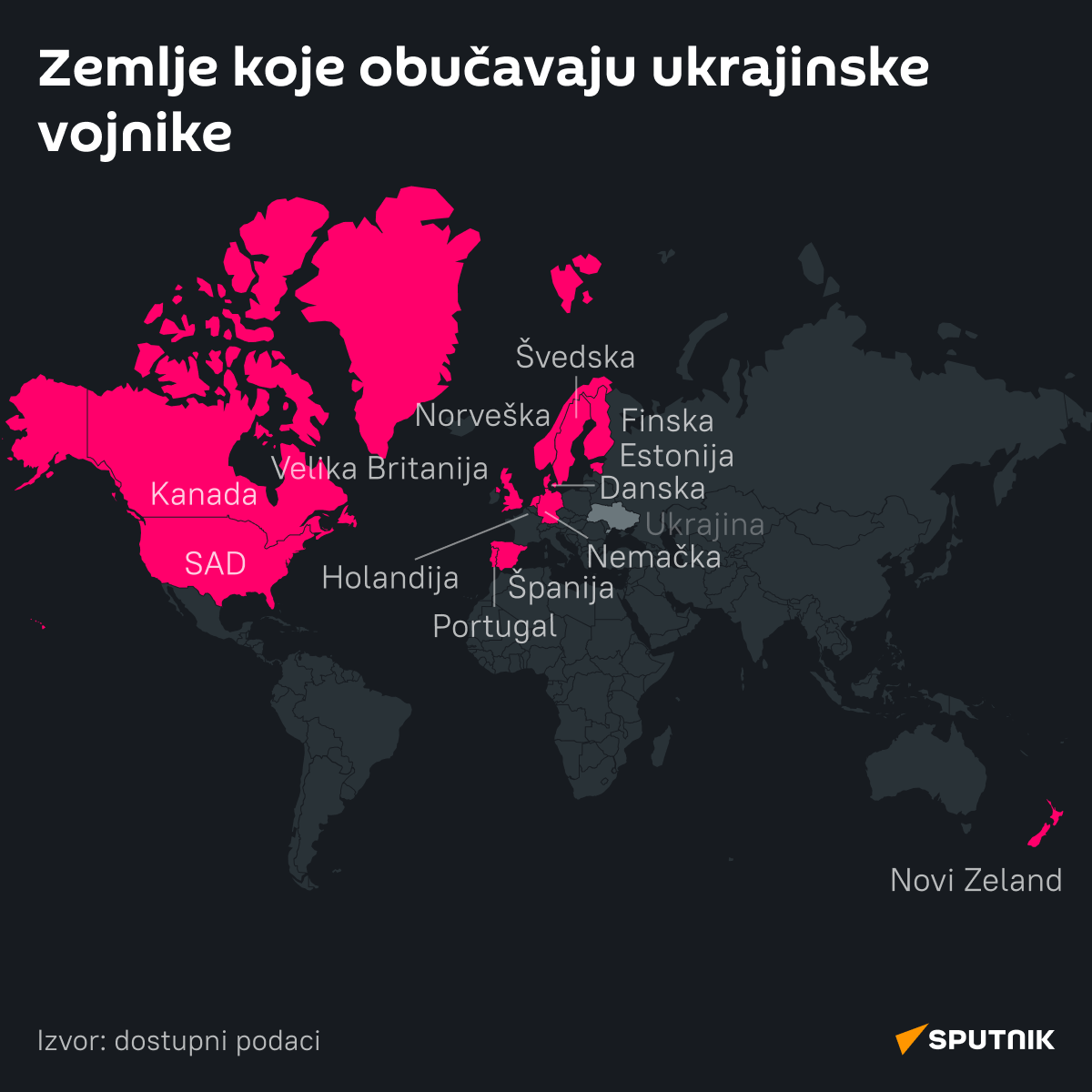 Koje zemlje obučavaju ukrajinske vojnike LATINICA desk - Sputnik Srbija