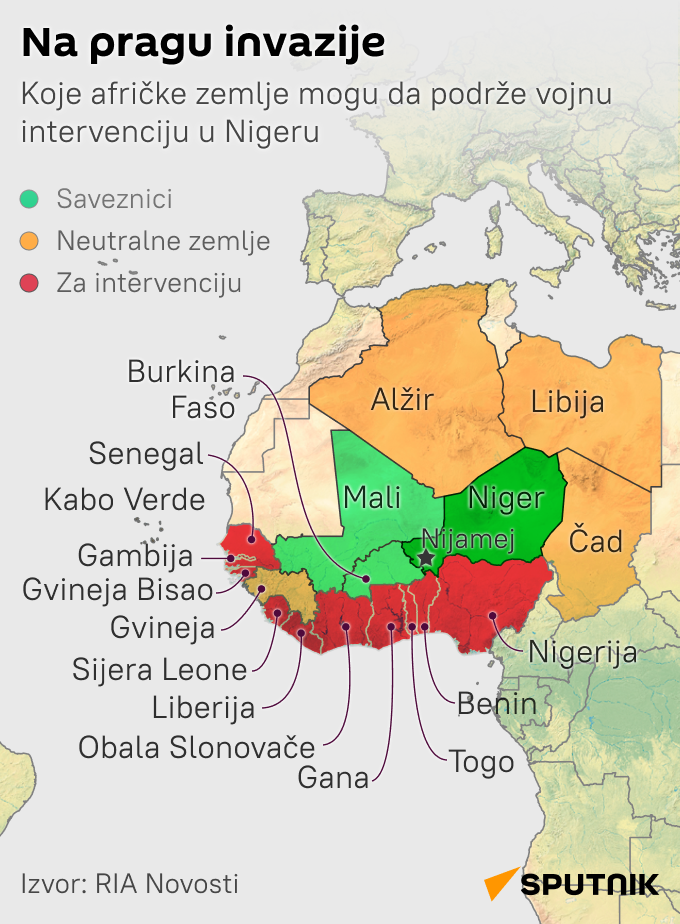 Infografika vojna intervencija Niger LATINICA mob - Sputnik Srbija