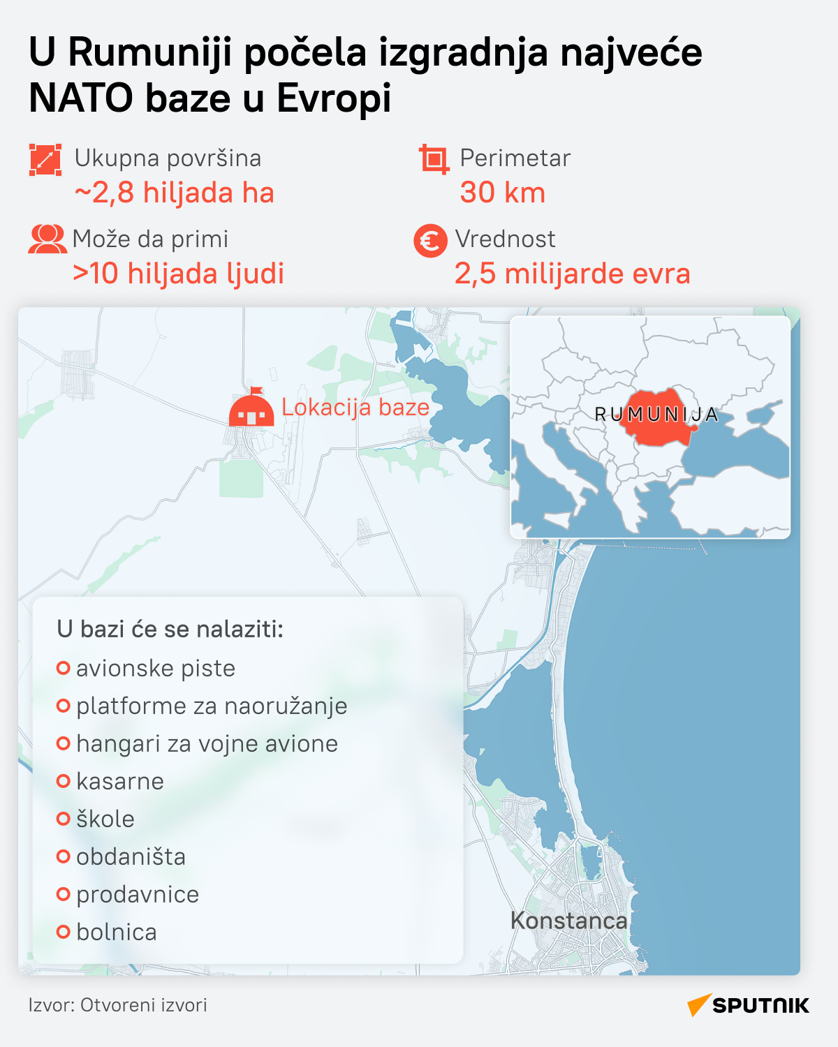 infografika Rumunija NATO baza LAT desk - Sputnik Srbija