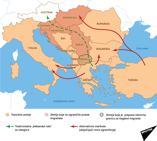 Balkanska ruta lat - Sputnik Srbija