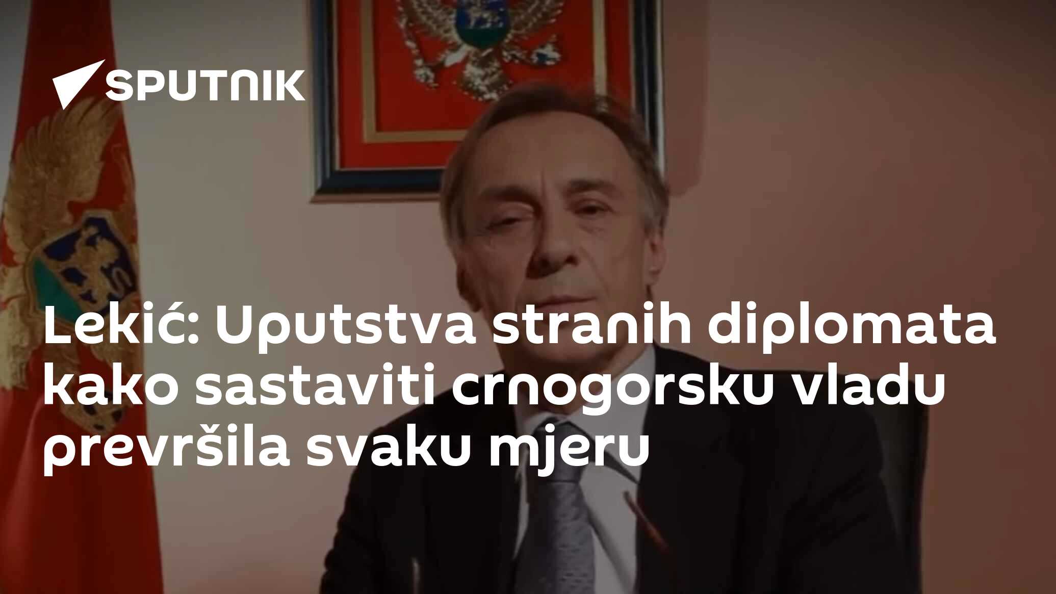 Lekić: Uputstva Stranih Diplomata Kako Sastaviti Crnogorsku Vladu ...