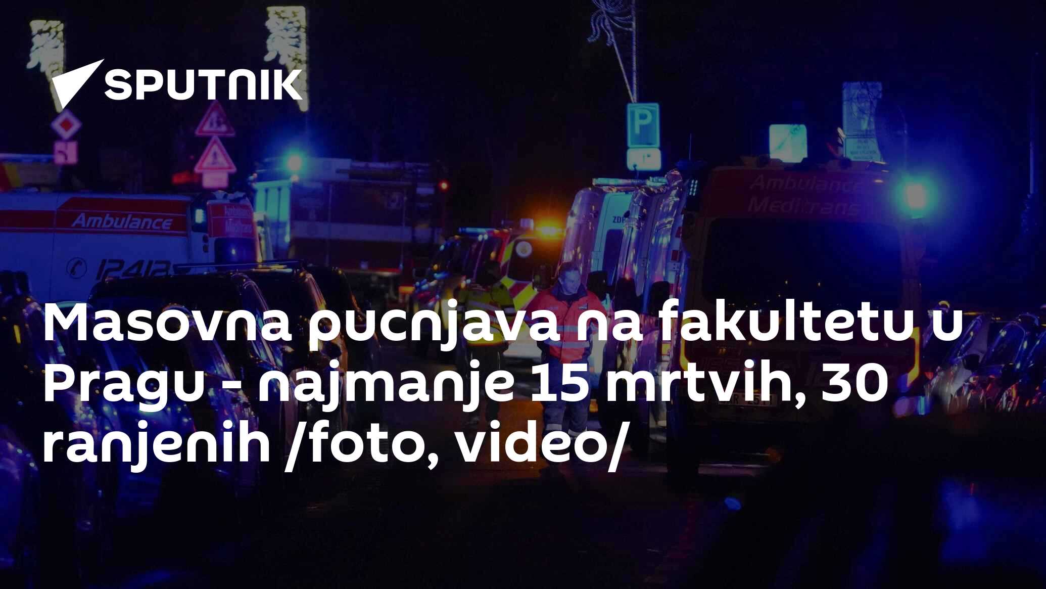 Masovna Pucnjava Na Fakultetu U Pragu - Najmanje 15 Mrtvih, 30 Ranjenih ...