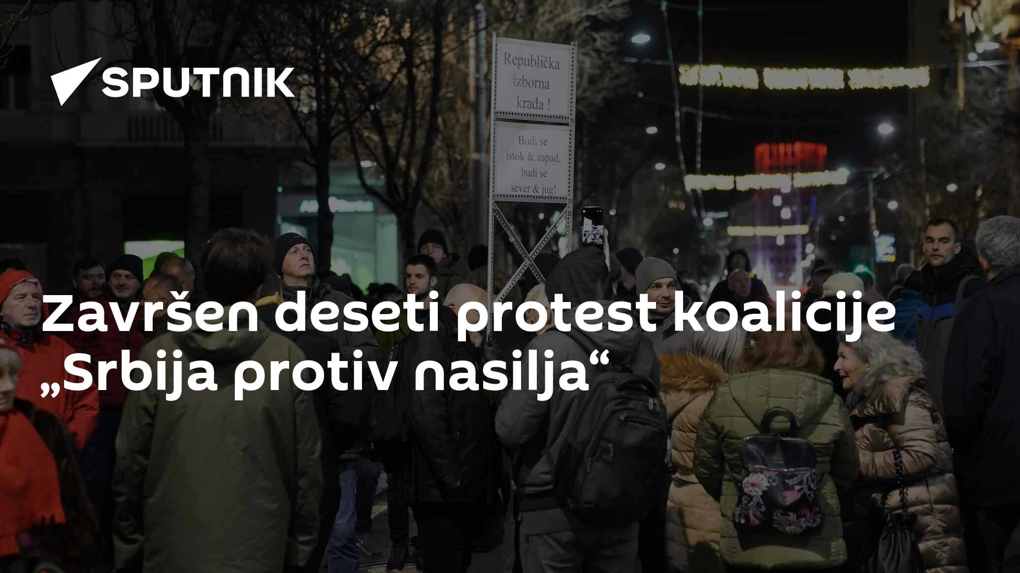 Završen Deseti Protest Koalicije „Srbija Protiv Nasilja“ - 27.12.2023 ...