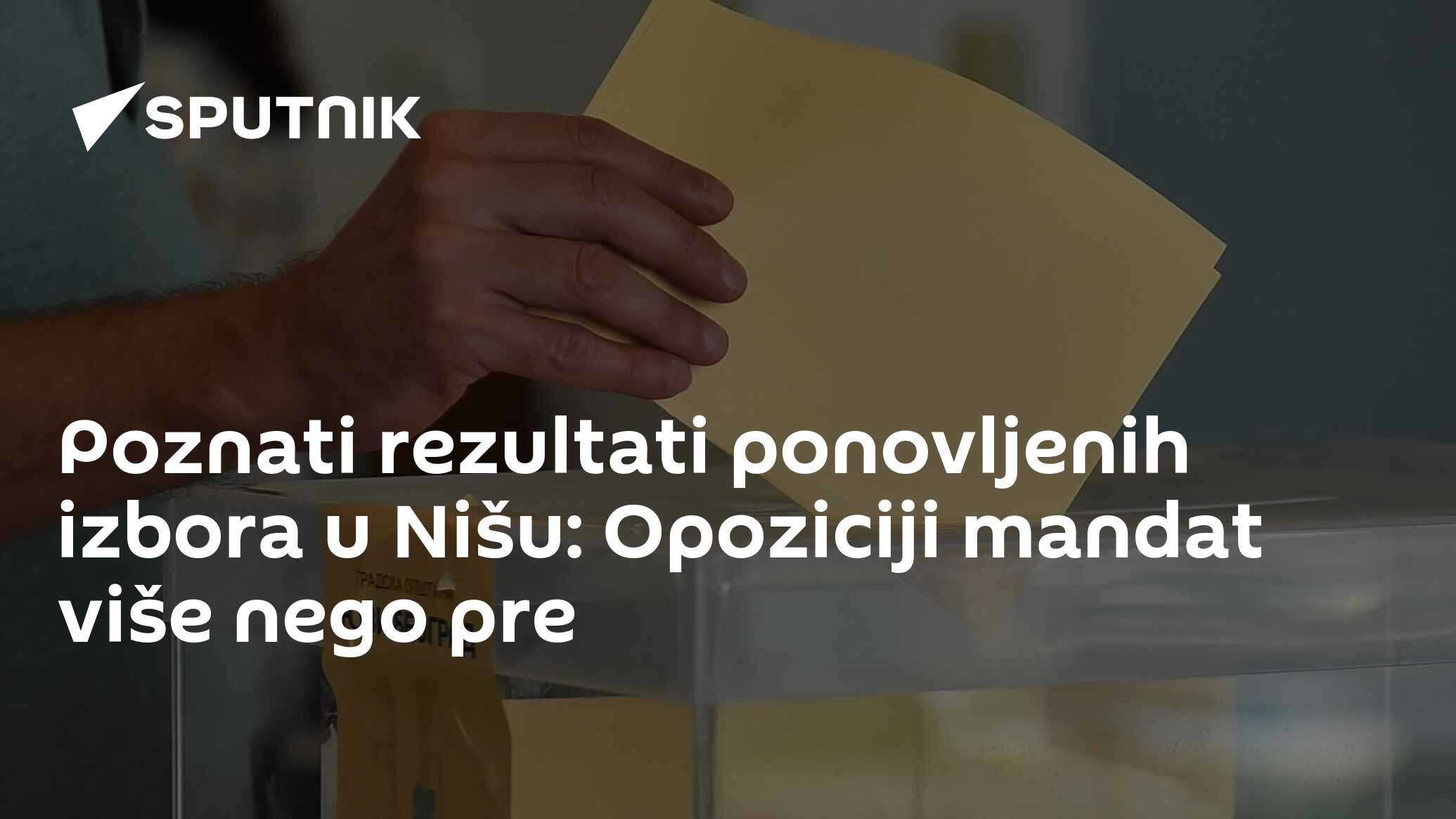 Poznati rezultati ponovljenih izbora u Nišu Opoziciji mandat više nego