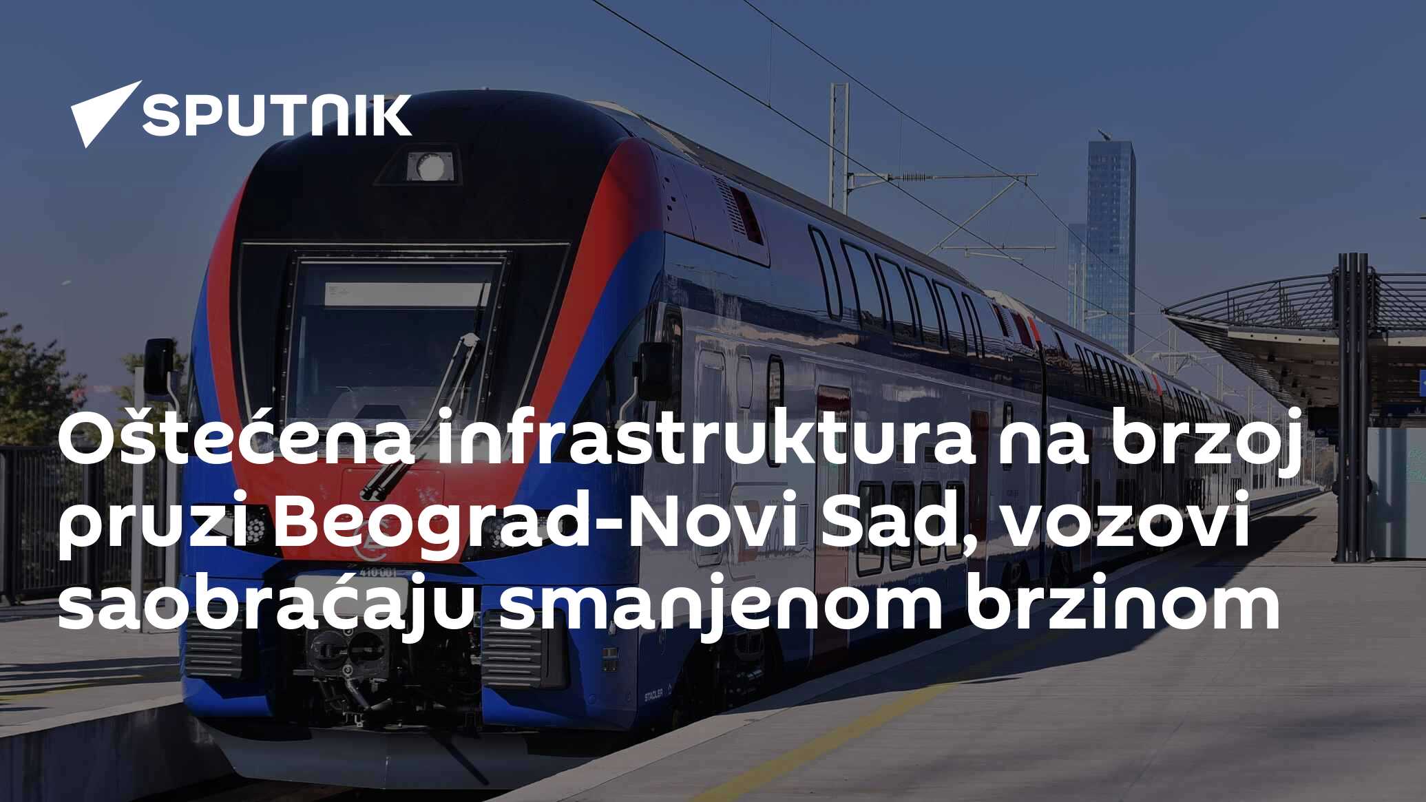 Oštećena infrastruktura na brzoj pruzi Beograd-Novi Sad, vozovi saobraćaju smanjenom brzinom