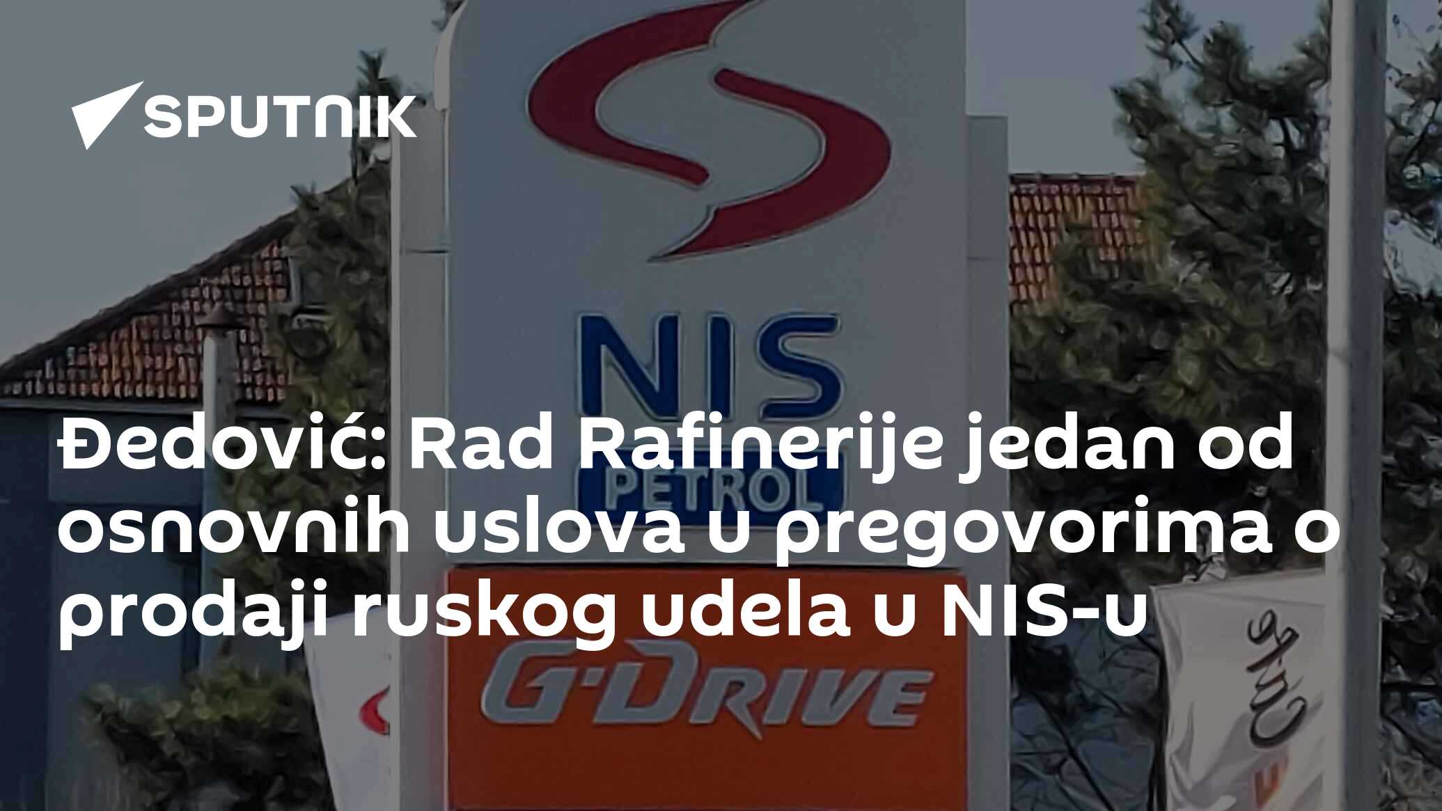 Đedović: Rad Rafinerije jedan od osnovnih uslova u pregovorima o prodaji ruskog udela u NIS-u