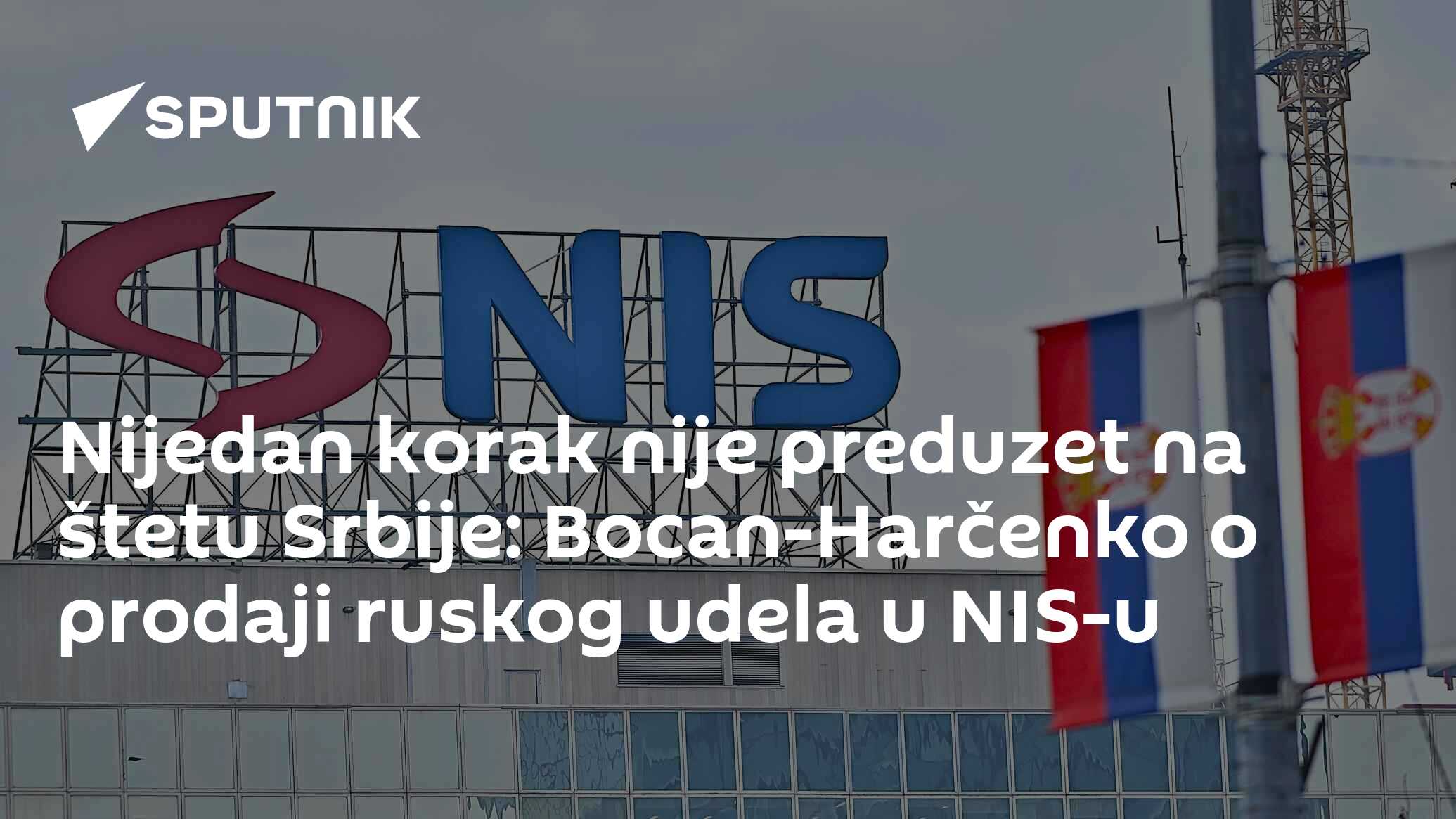 Nijedan korak nije preduzet na štetu Srbije: Bocan-Harčenko o prodaji ruskog udela u NIS-u