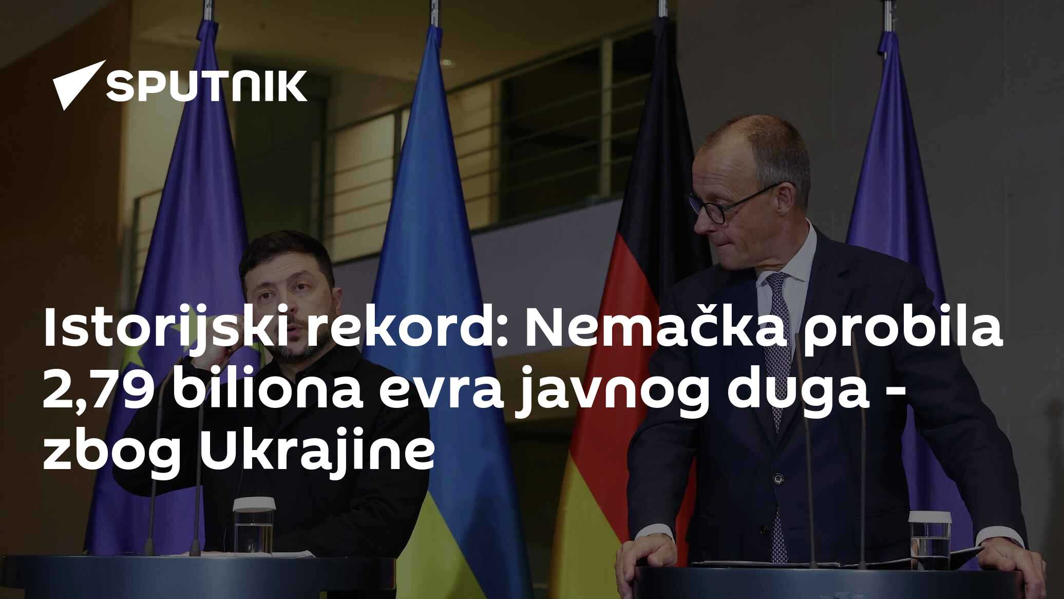 Istorijski rekord: Nemačka probila 2,79 biliona evra javnog duga - zbog Ukrajine