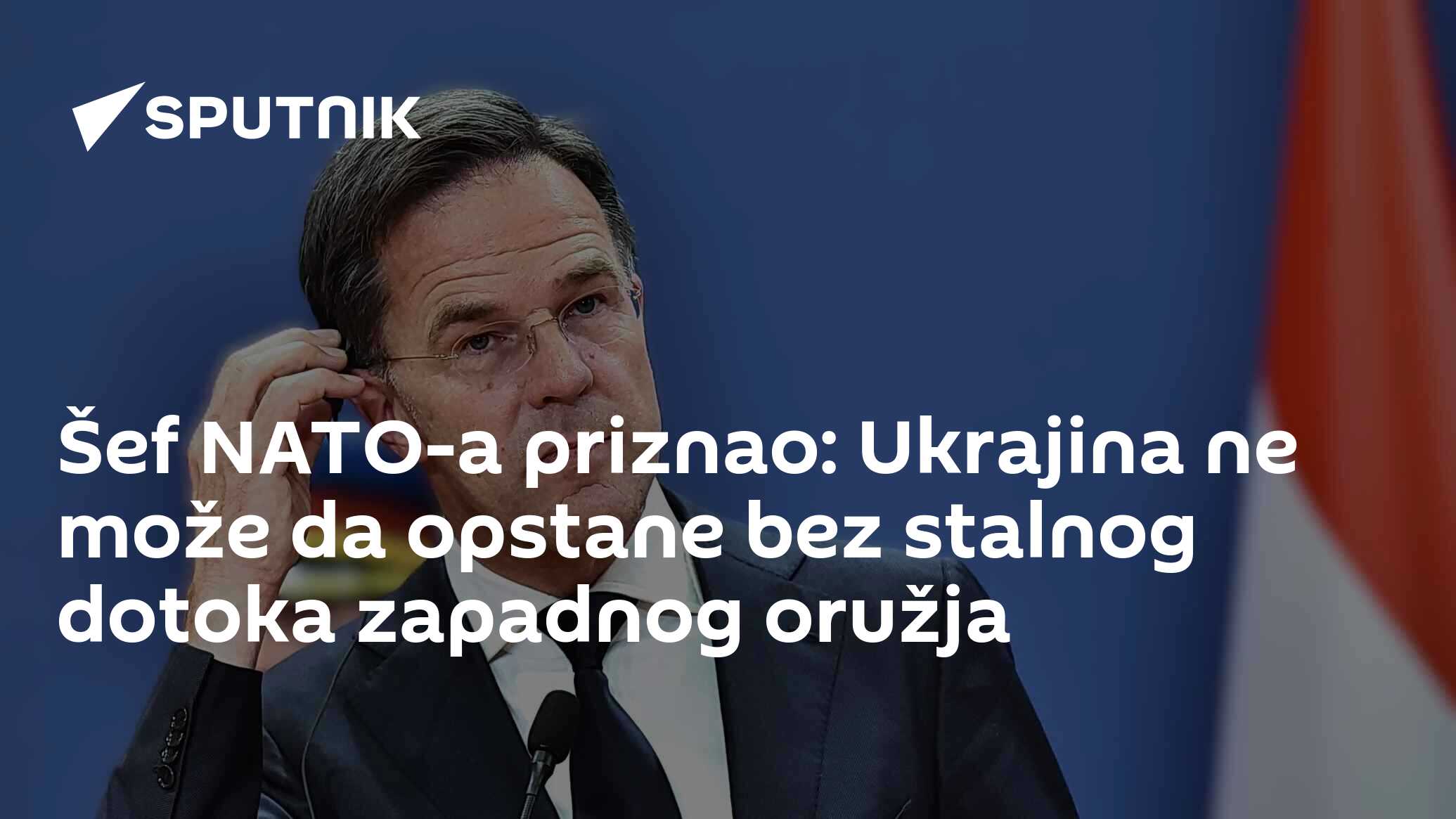 Šef NATO-a priznao: Ukrajina ne može da opstane bez stalnog dotoka zapadnog oružja