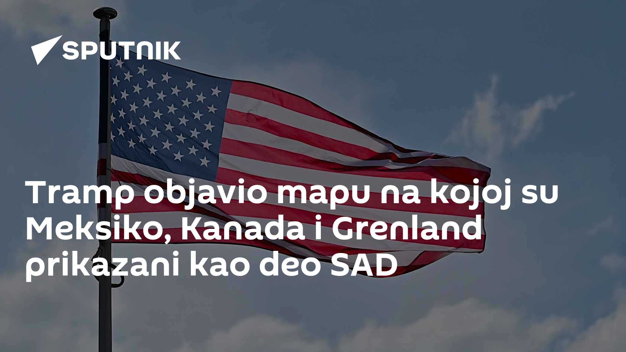 Tramp objavio mapu na kojoj su Meksiko, Kanada i Grenland prikazani kao deo SAD