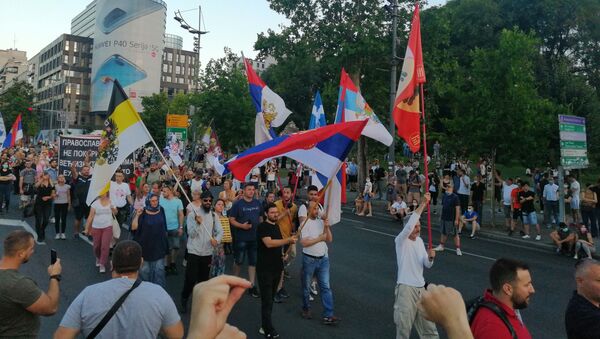 Protesti u Beogradu - Sputnik Srbija