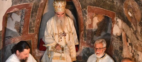 Митрополит Амфилохије у цркви у Бијелој код Херцег Новог - Sputnik Србија