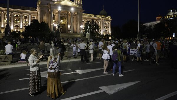 Protest ispred Skupštine Srbije - Sputnik Srbija