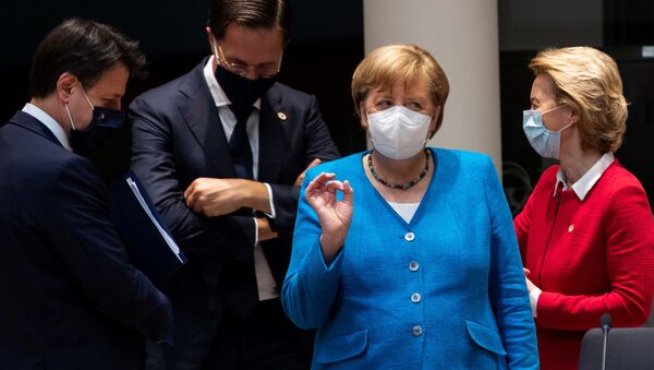 Nemačka kancelarka Angela Merkel na samitu EU u Briselu - Sputnik Srbija