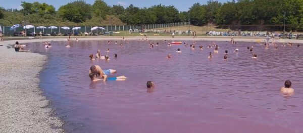 Розе језеро у Термалној бањи Пачир Розе језеро у Термалној бањи Пачир - Sputnik Србија