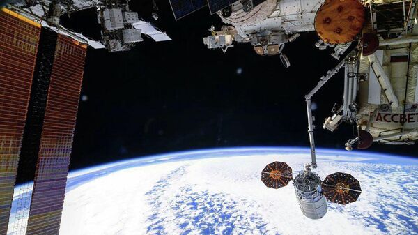 Одвајање теретног свемирског брода Цигнус од Међународне свемирске станице - Sputnik Србија