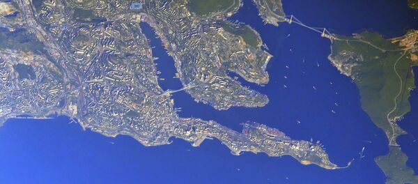 Снимак из космоса параде у Владивостоку - Sputnik Србија