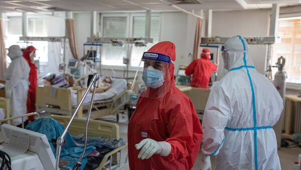 Pacijenti oboleli od korone u kovid bolnici u Novom Pazaru - Sputnik Srbija