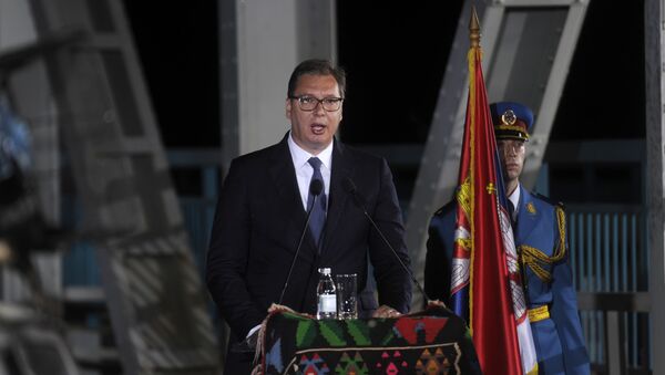 Aleksandar Vučić u Rači. - Sputnik Srbija