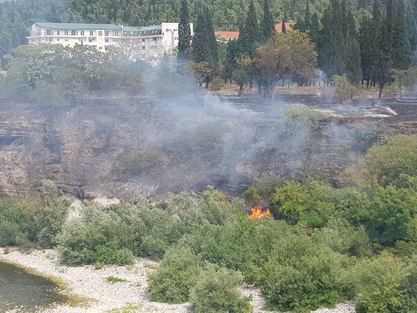 Požari na više lokacija u Podgorici, jedna osoba uhapšena zbog podmetanja /foto/ - Sputnik Srbija