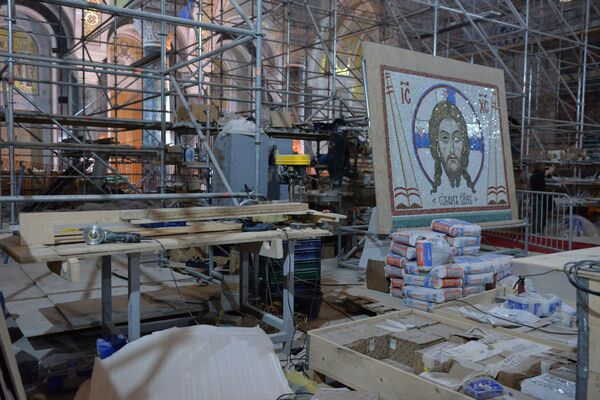 Блистају раскошни мозаици: Спутњиков објектив у Храму Светог Саве /фото/ - Sputnik Србија