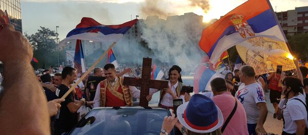 Auto-litija u Podgorici. Auto-litija u Podgorici. - Sputnik Srbija