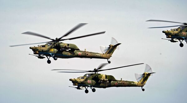 Отпорни: Руски хеликоптери Ми-28НМ подвргнути ракетној паљби Отпорни: Руски хеликоптери Ми-28НМ подвргнути ракетној паљби - Sputnik Србија