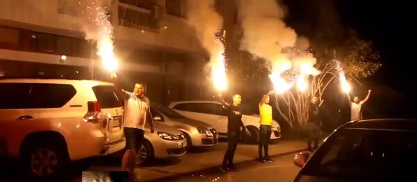 Славље изборне победе опозције у Подгорици Славље изборне победе опозције у Подгорици - Sputnik Србија