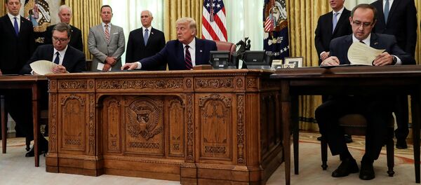 Потписивање споразума у Белој кући - Sputnik Србија