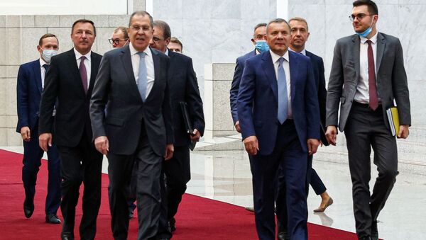 Ruska delegacija na čelu sa ministrom inostranih poslova Sergejem Lavrovom nalazi se u jednodnevnoj poseti Siriji - Sputnik Srbija