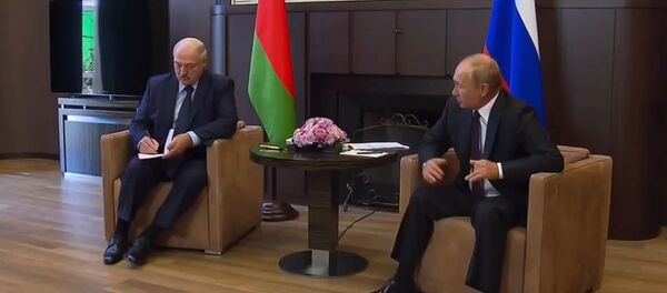 Sastanak predsednika Rusije i Belorusije, Vladimira Putina i Aleksandra Lukašenka, u Sočiju - Sputnik Srbija