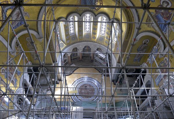 Jedinstven u svetu: Završen mozaik u Hramu Svetog Save /foto/ - Sputnik Srbija