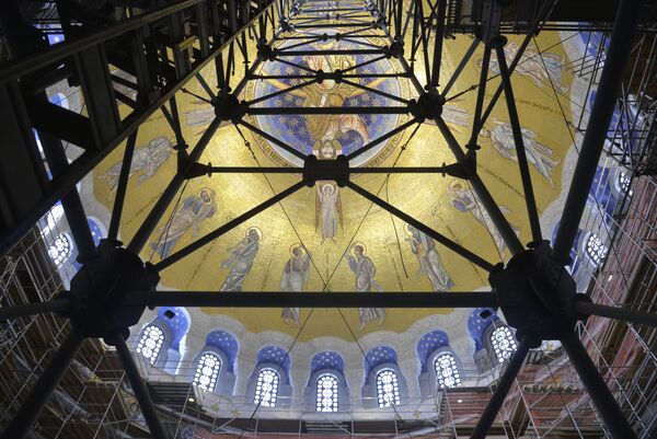 Jedinstven u svetu: Završen mozaik u Hramu Svetog Save /foto/ - Sputnik Srbija