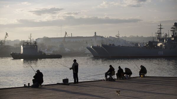 Brodovi Ratne mornarice Rusije u Sevastopolju na Krimu - Sputnik Srbija