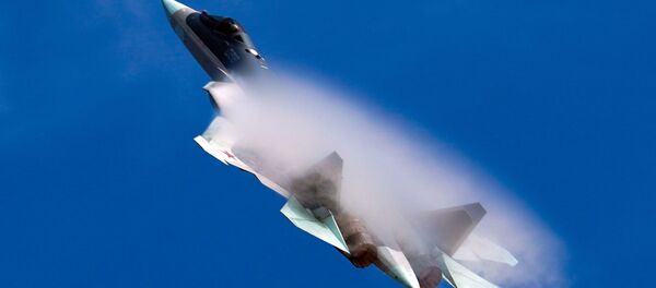 Вишенаменски ловац пете генерације Су-57 Вишенаменски ловац пете генерације Су-57 - Sputnik Србија