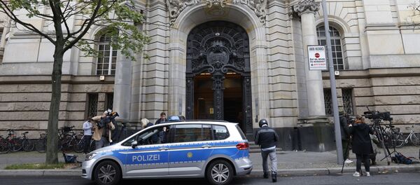 Policijsko vozilo ispred suda u Berlinu - Sputnik Srbija