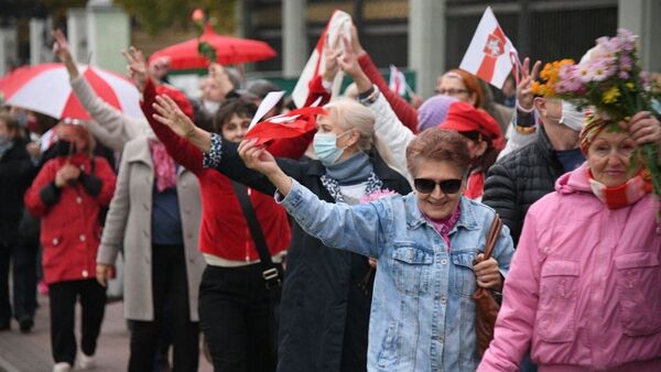 Protesti penzionera u Minsku - Sputnik Srbija