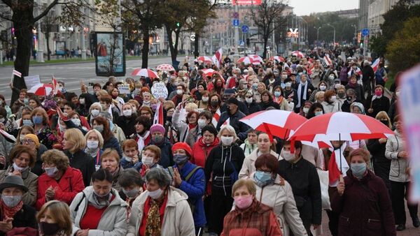 Protesti penzionera u Minsku - Sputnik Srbija