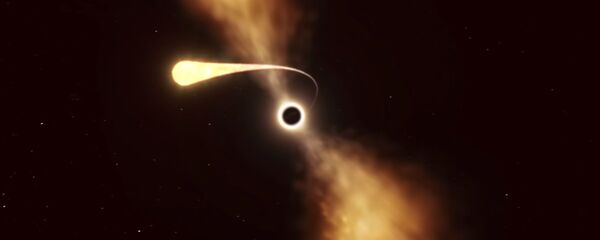 Црна рупа гута звезду - Sputnik Србија