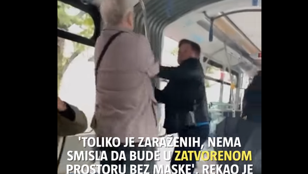 Tuča u tramvaju zbog maske - Sputnik Srbija