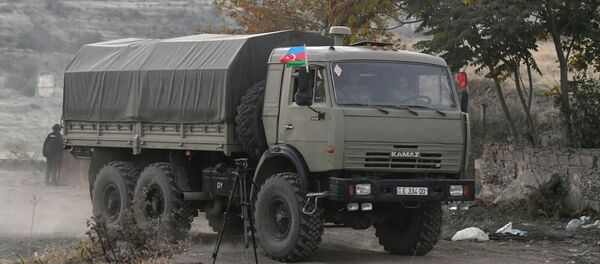 Азербејџанско војно возило у граду Џебраил - Sputnik Србија