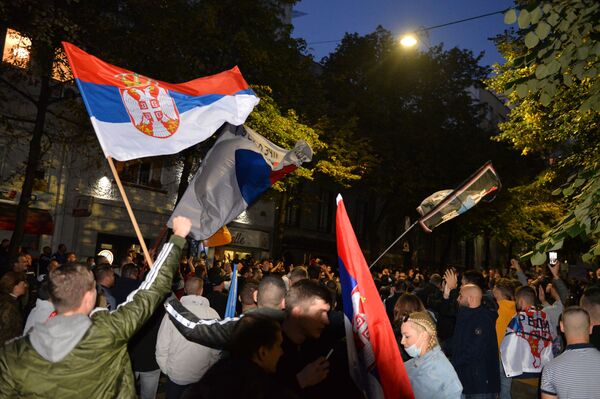 Протест због одржавања фестивала „Мирдита добар дан“: Присутне јаке полицијске снаге /фото/ - Sputnik Србија