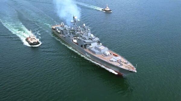 Руски брод Тихоокеанске флоте „Маршал Шапошњиков“  - Sputnik Србија