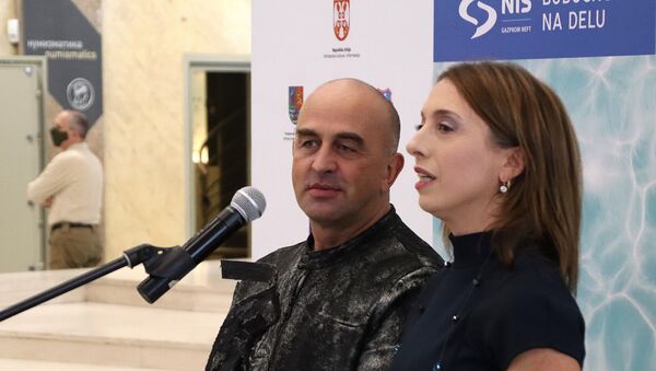Јакопо Годани и Аја Јунг на уручењу награде „Јован Ћирилов – за корак даље”  - Sputnik Србија