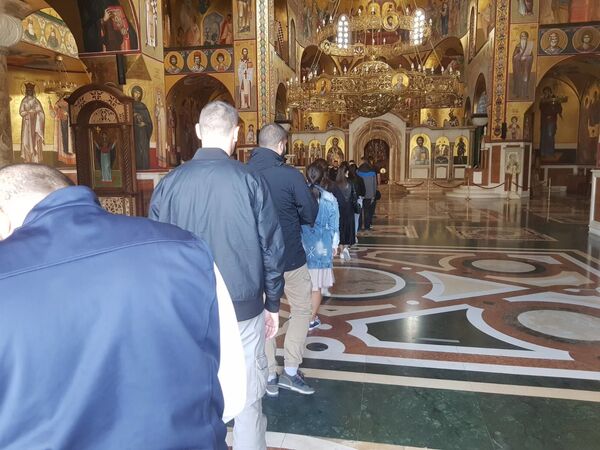 Патријарх служи опело митрополиту у Подгорици /фото/ Патријарх служи опело митрополиту у Подгорици /фото/ - Sputnik Србија