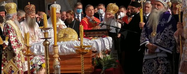 Obraćanje patrijarha Irineja nakon održanog opela - Sputnik Srbija