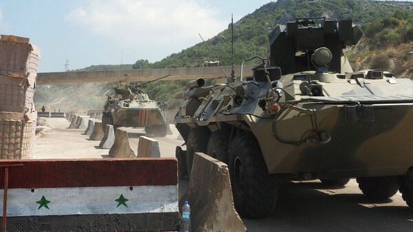 Zajednička vojna rusko-turska patrola u sirijskoj provinciji Idlib - Sputnik Srbija