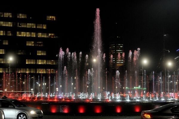 Београд у бојама Аустрије у знак солидарности /фото/ - Sputnik Србија